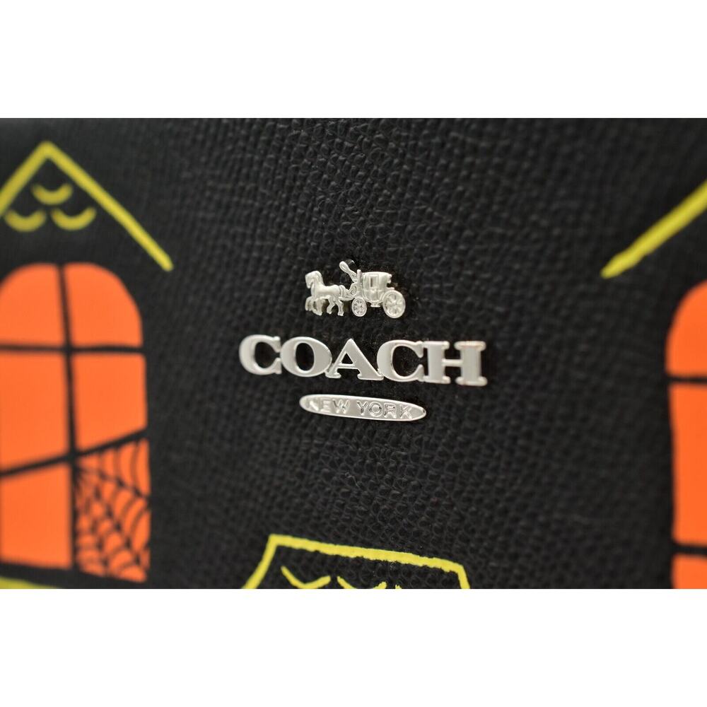 COACH Box Crossbody With Halloween Haunted House CM772 Black Multi MISSING STRAP - Picture 3 of 16